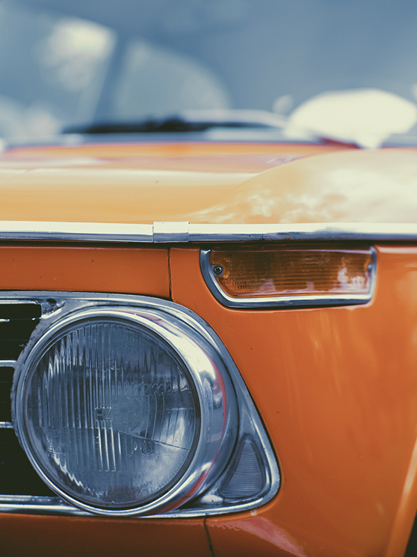 old BMW car detail