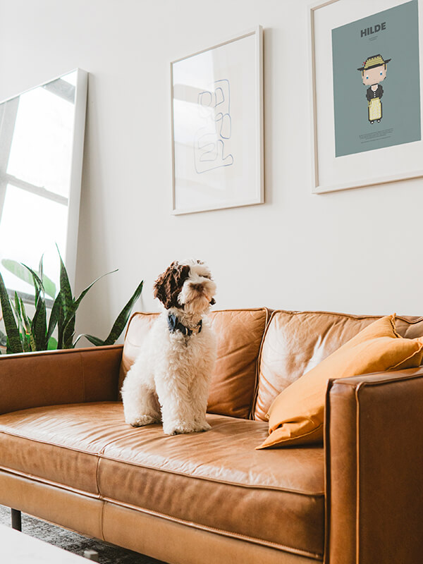 Bavaria Pixel Poster in livingroom