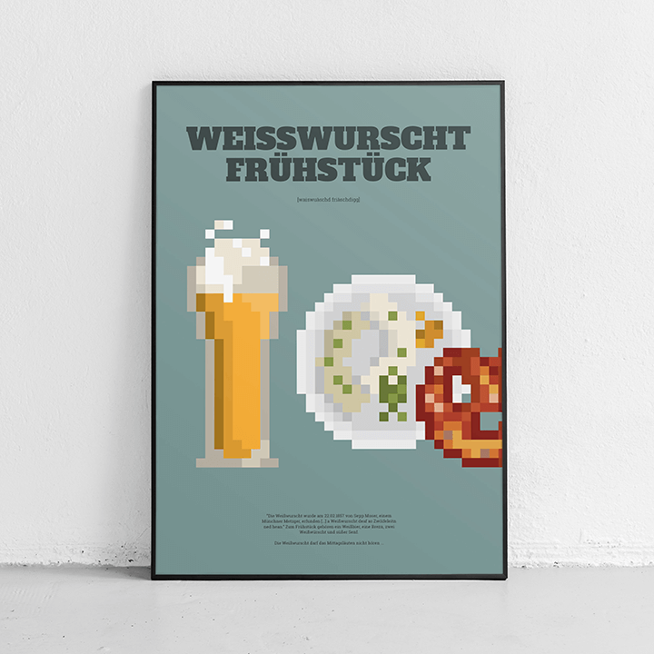 Bavaria Pixel - Edition Bayerisches Lebensgefühl - Weißwurscht Frühstück