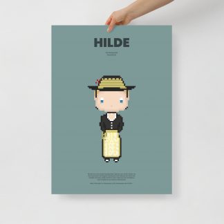 Bavaria Pixel Poster Hilde aus der Edition Bayerische Tracht