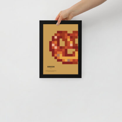 Bavaria Pixel Poster Brezn aus der Edition Bayerisches Lebensgefühl
