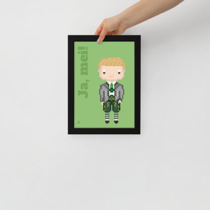 Bavaria Pixel Poster “Ja, mei!” aus der Edition Bayerische Redensart