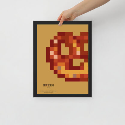 Bavaria Pixel Poster Brezn aus der Edition Bayerisches Lebensgefühl