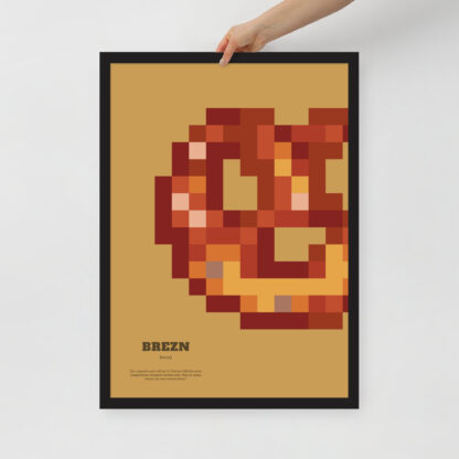 Bavaria Pixel Poster Brezn aus der Edition Bayerisches Lebensgefühl