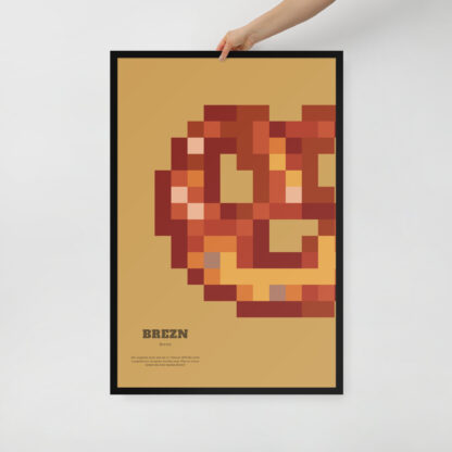 Bavaria Pixel Poster Brezn aus der Edition Bayerisches Lebensgefühl