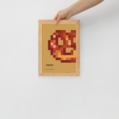 Bavaria Pixel Poster Brezn aus der Edition Bayerisches Lebensgefühl