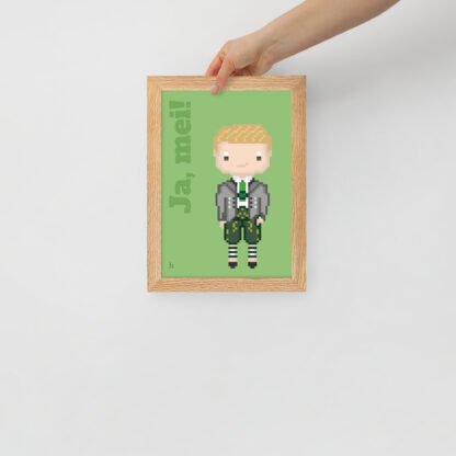 Bavaria Pixel Poster “Ja, mei!” aus der Edition Bayerische Redensart