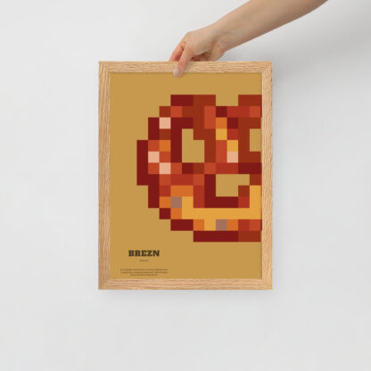 Bavaria Pixel Poster Brezn aus der Edition Bayerisches Lebensgefühl