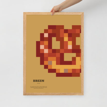Bavaria Pixel Poster Brezn aus der Edition Bayerisches Lebensgefühl
