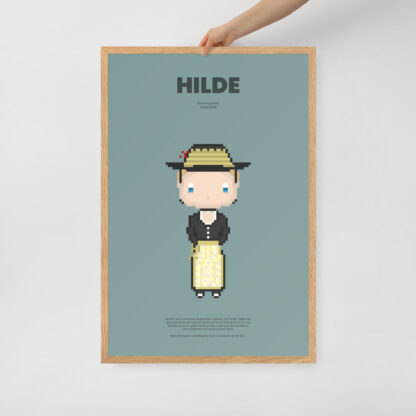 Bavaria Pixel Poster Hilde aus der Edition Bayerische Tracht