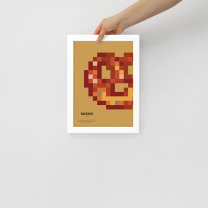 Bavaria Pixel Poster Brezn aus der Edition Bayerisches Lebensgefühl