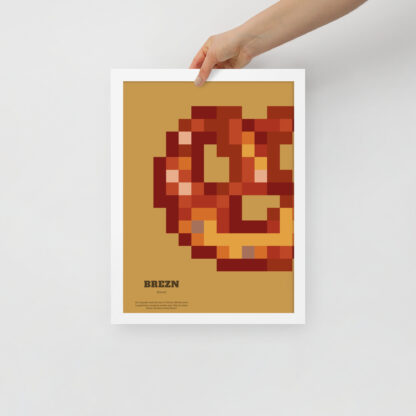 Bavaria Pixel Poster Brezn aus der Edition Bayerisches Lebensgefühl