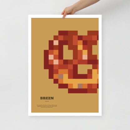 Bavaria Pixel Poster Brezn aus der Edition Bayerisches Lebensgefühl