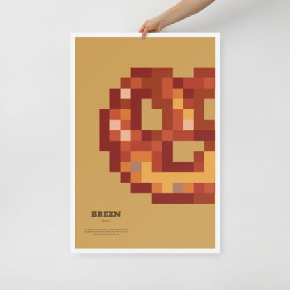 Bavaria Pixel Poster Brezn aus der Edition Bayerisches Lebensgefühl
