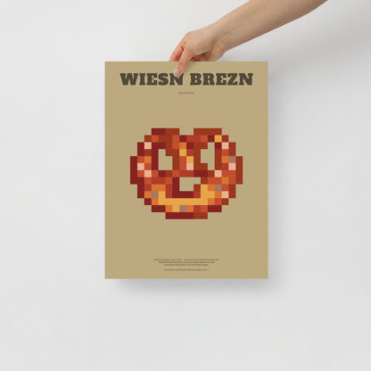 Bavaria Pixel Poster Wiesn Brezn aus der Edition Bayerisches Lebensgefühl