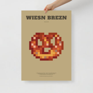 Bavaria Pixel Poster Wiesn Brezn aus der Edition Bayerisches Lebensgefühl