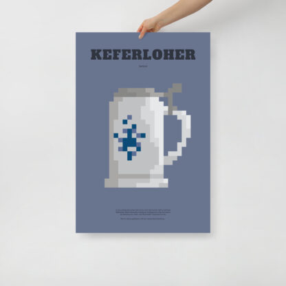 Bavaria Pixel Poster Keferloher aus der Edition Bayerisches Lebensgefühl