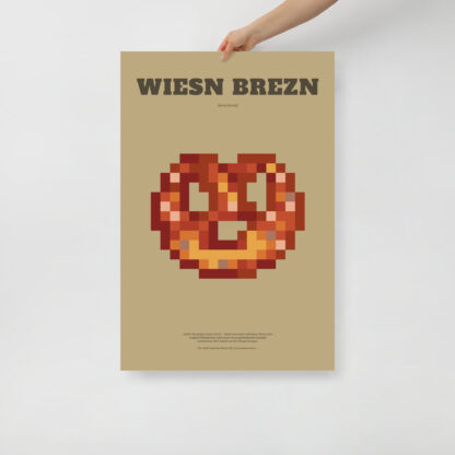 Bavaria Pixel Poster Wiesn Brezn aus der Edition Bayerisches Lebensgefühl